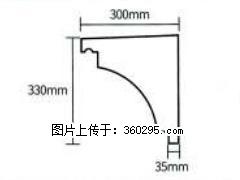 产品分解图型 - 檐口线，型号：SX311-YK-2，规格：300x330mm(2) - 长葛三象EPS建材 changge.sx311.cc